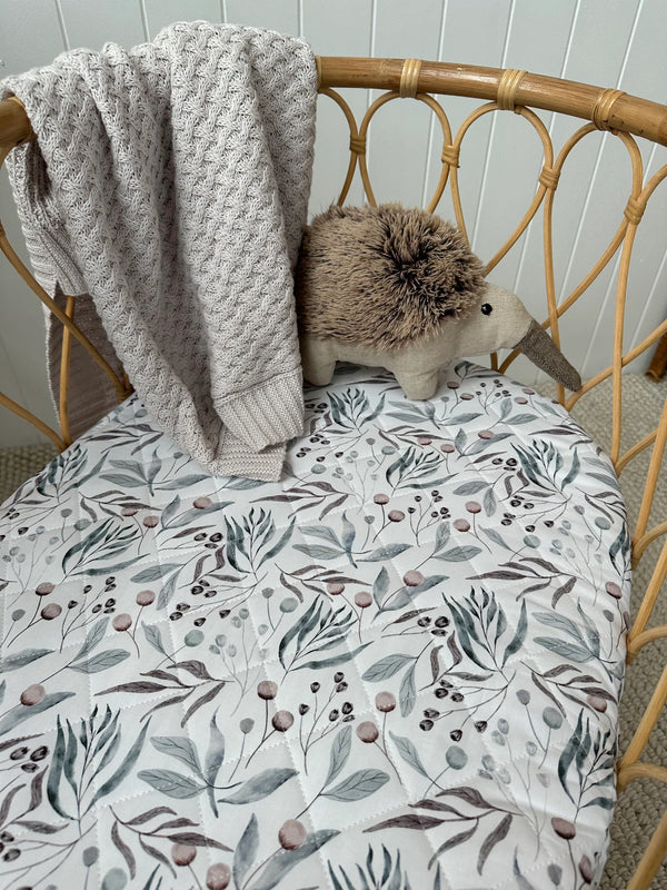 Waterproof Bassinet Sheet - Botanical - Bambella Designs