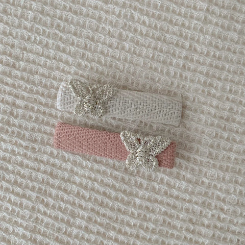 Tinsel Butterfly Clip Set - Little Marshmallow