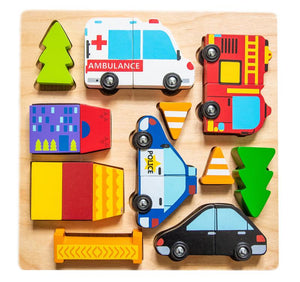 Vehicle Puzzle with Magnets- Kiddie Connect