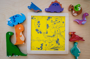 Dinosaur Chunky Puzzle - Kiddie Connect