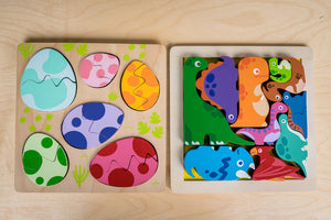 Dinosaur Chunky Puzzle - Kiddie Connect