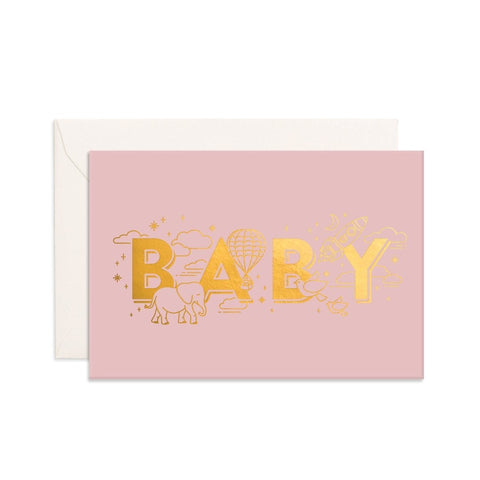 Mini Card Baby Universe Blush - Fox & Fallow