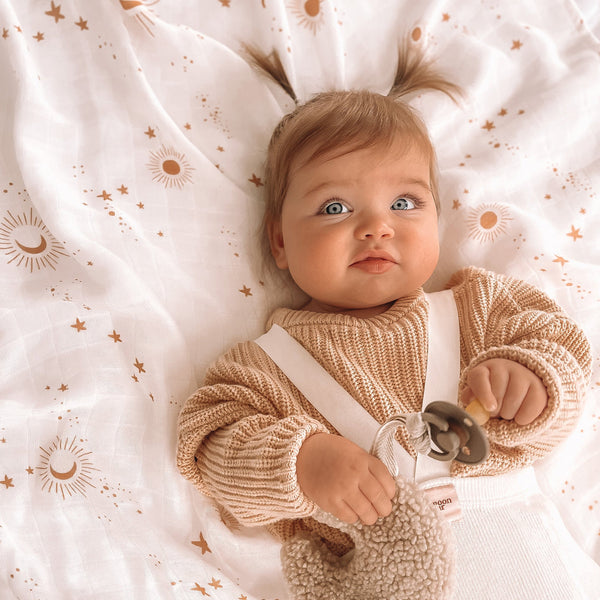 Constellation Organic Muslin Wrap Swaddle - Fox & Fallow