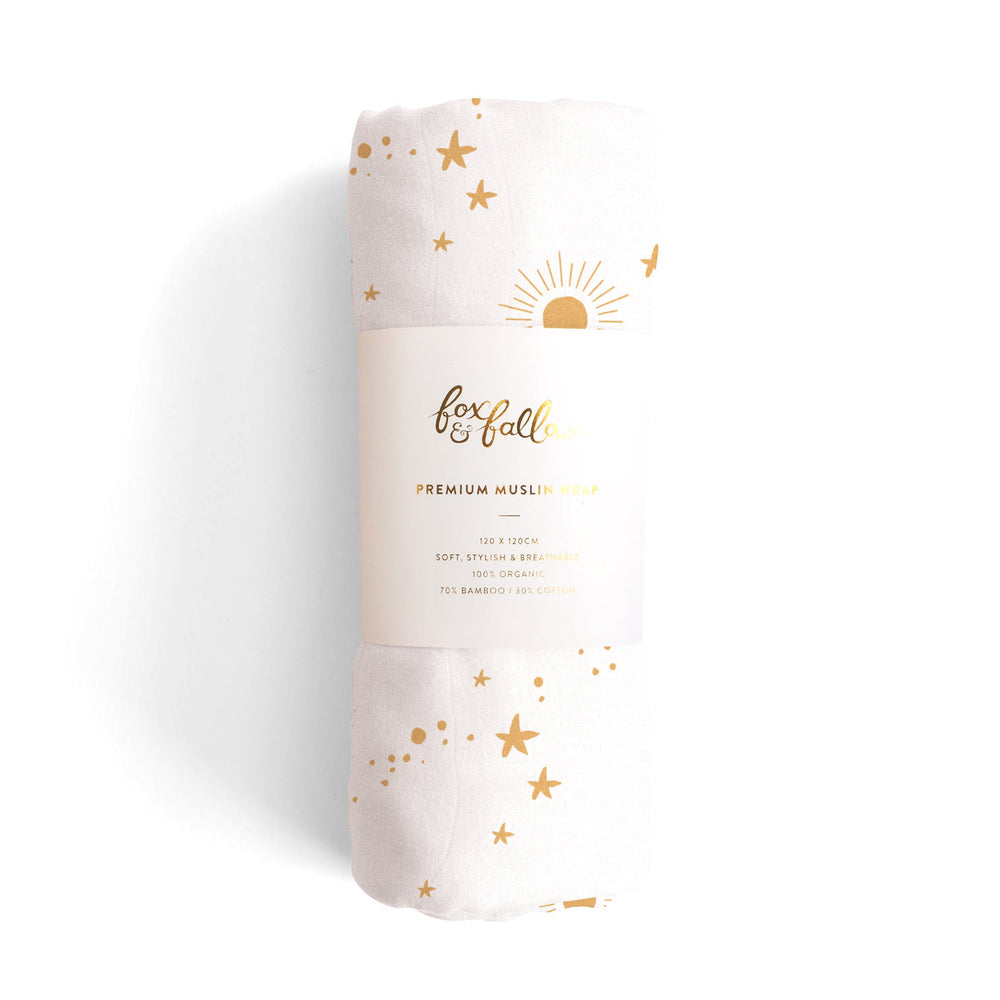Constellation Organic Muslin Wrap Swaddle - Fox & Fallow