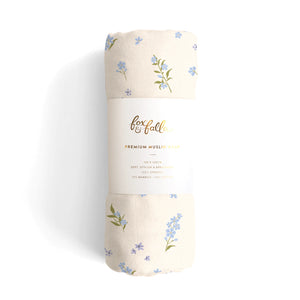 Forget-Me-Not Organic Muslin Wrap - Fox & Fallow