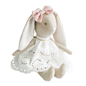 Baby Broderie Bunny 25cm - Alimrose
