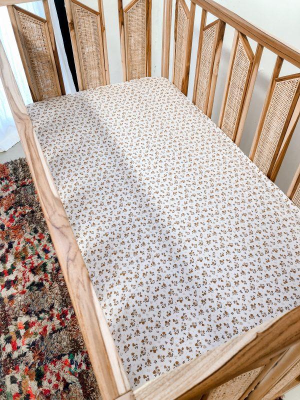 Desert Daisy Cot Sheet - Luna's Treasures
