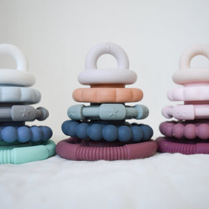 Rainbow Stacker & Teether Toy - Ocean - Jellystone