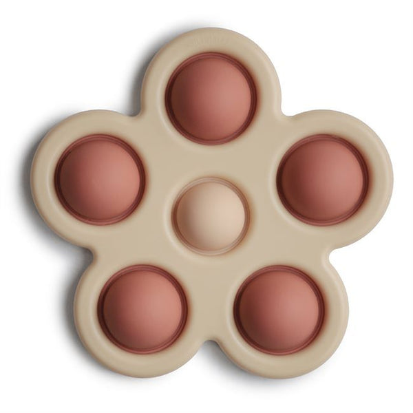 Flower Press Silicone Toy - Rose - Mushie