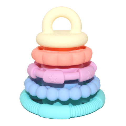 Rainbow Stacker & Teether Toy - Pastel - Jellystone