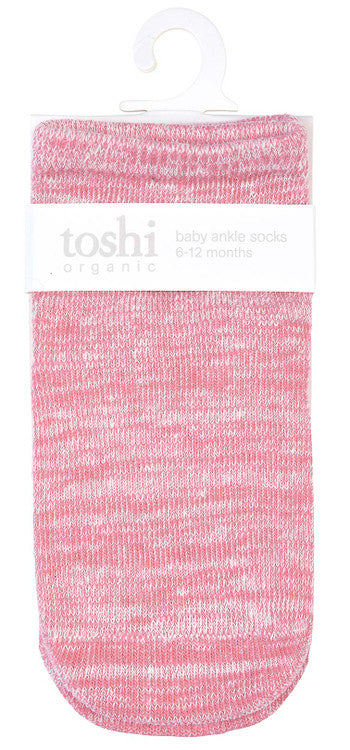 Organic Socks Ankle Marle Blossom - Toshi DISCOUNTED