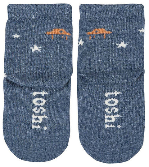 Organic Baby Socks Ankle Space Race - Toshi DISCOUNTED