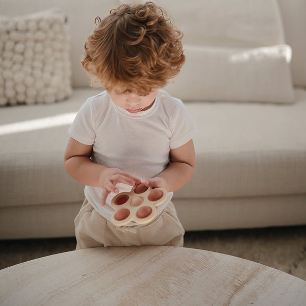 Flower Press Silicone Toy - Rose - Mushie
