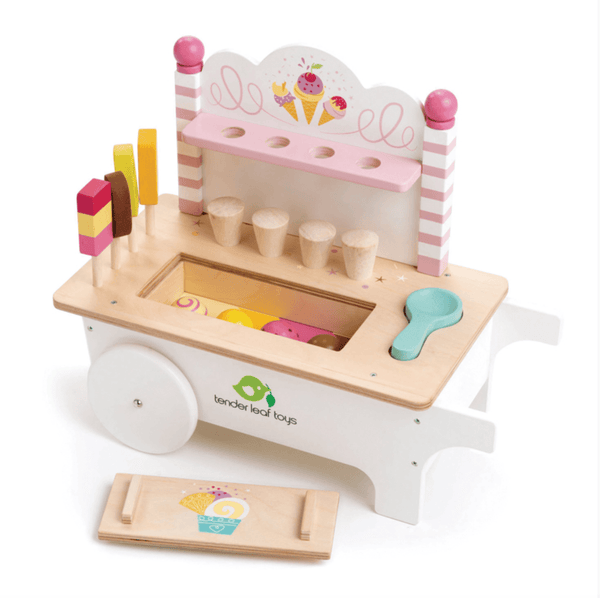 Push Along Ice Cream Cart - Tender Leaf Toys - PRE ORDER ITEM