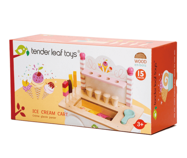 Push Along Ice Cream Cart - Tender Leaf Toys - PRE ORDER ITEM