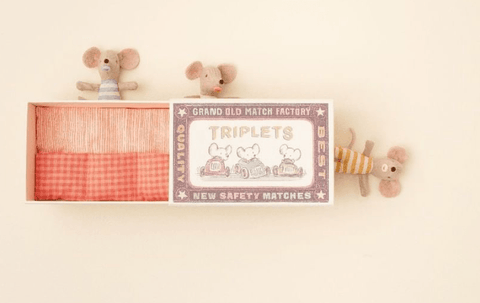 Baby Mice Triplets in matchbox - Maileg