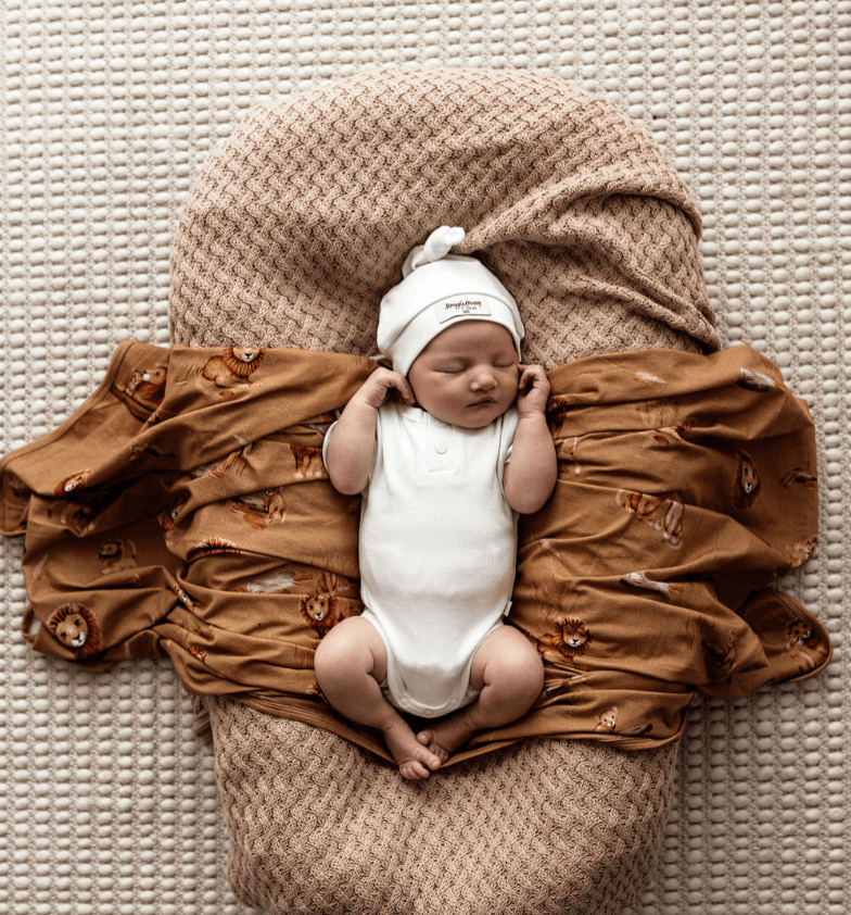 Milk Ribbed Knotted Beanie - Snuggle Hunny Kids