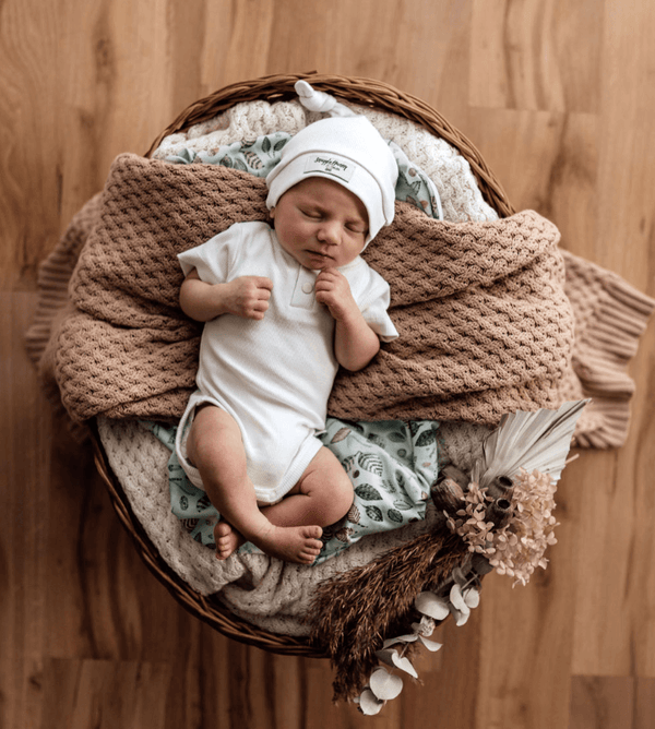 Milk Ribbed Knotted Beanie - Snuggle Hunny Kids