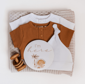 Milk Ribbed Knotted Beanie - Snuggle Hunny Kids