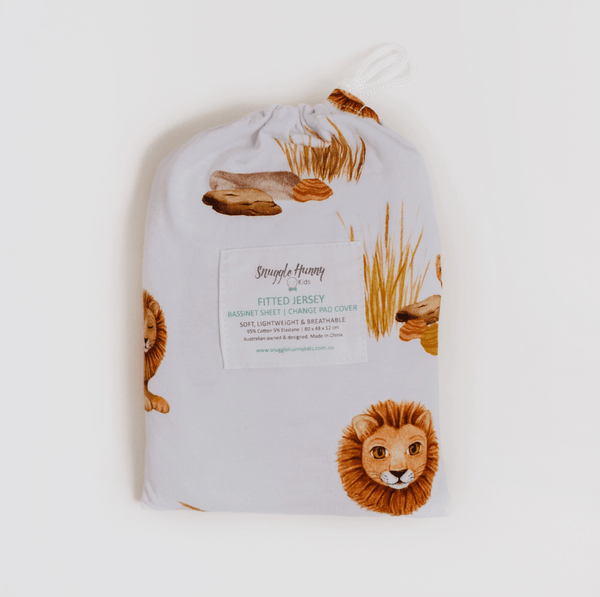 Lion Bassinet Sheet / Change Pad Cover - Snuggle Hunny Kids