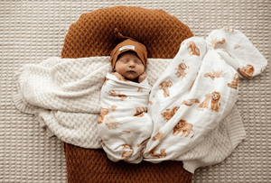 Lion Organic Muslin Wrap - Snuggle Hunny Kids