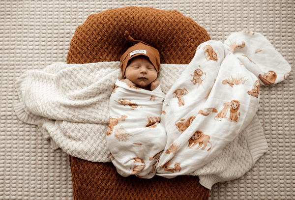 Lion Organic Muslin Wrap - Snuggle Hunny Kids