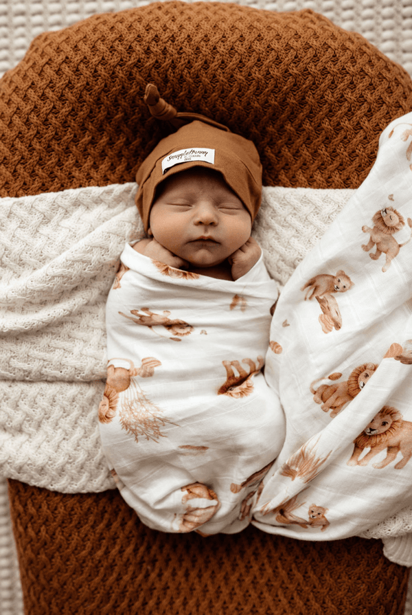 Lion Organic Muslin Wrap - Snuggle Hunny Kids