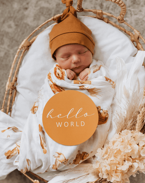 Lion Organic Muslin Wrap - Snuggle Hunny Kids