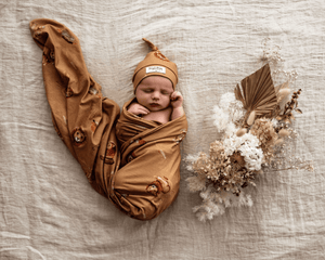 Roar Baby Jersey Wrap & Beanie Set - Snuggle Hunny Kids