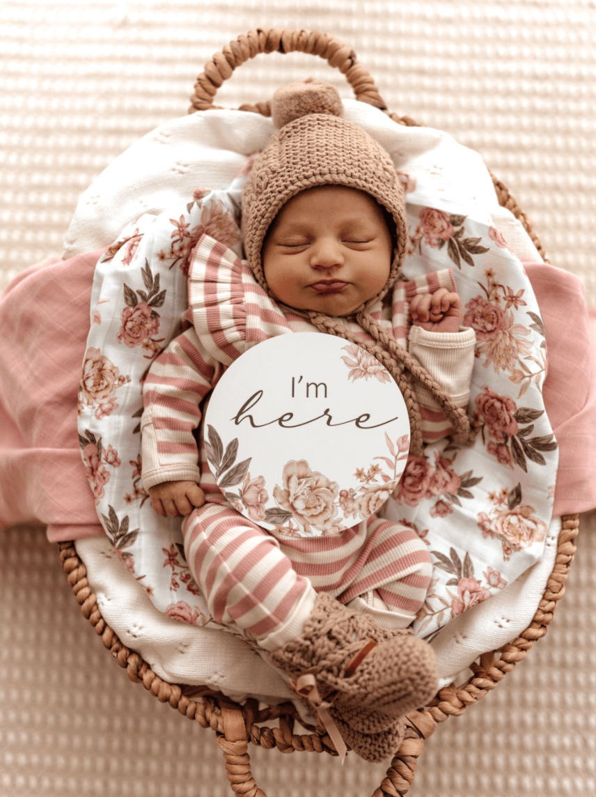 Fawn Merino Wool Bonnet & Booties - Snuggle Hunny