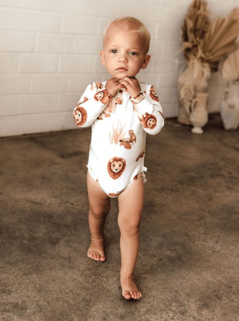 Lion Long Sleeve Bodysuit - Snuggle Hunny