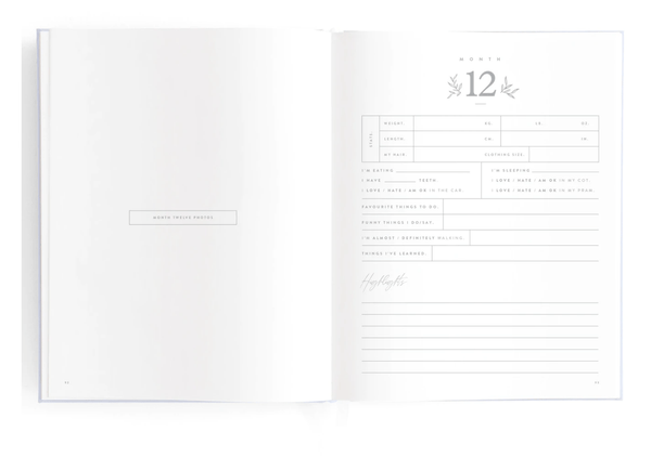 Baby Journal - Powder - Fox & Fallow