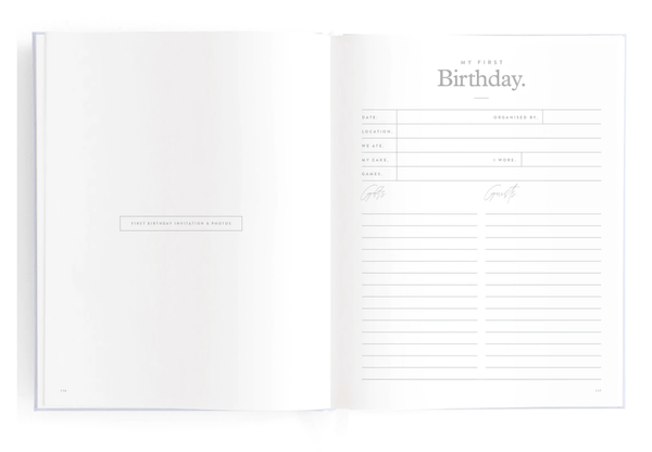 Baby Journal - Powder - Fox & Fallow