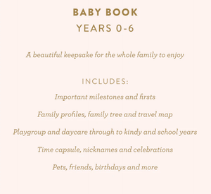 Baby Journal - Rose - Fox & Fallow
