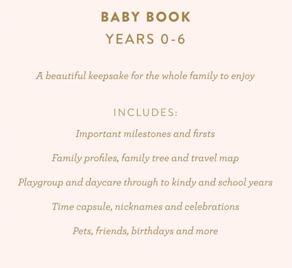 Baby Journal - Rose - Fox & Fallow