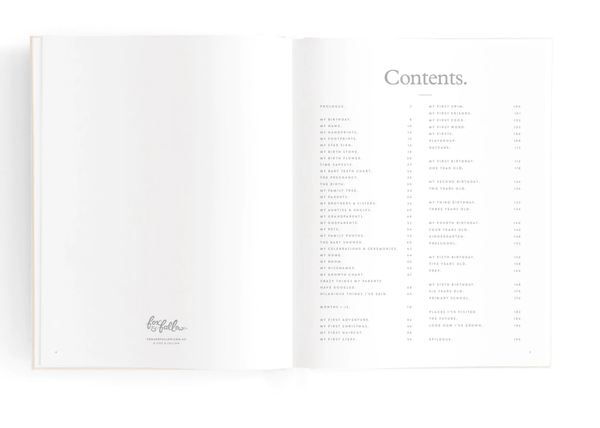 Mini Baby Journal - Oatmeal - Fox & Fallow