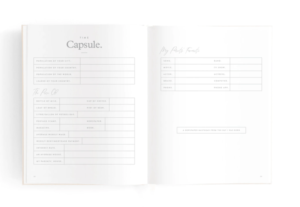 Mini Baby Journal - Oatmeal - Fox & Fallow