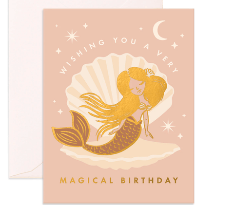 Magical Mermaid Greeting Card - Fox & Fallow