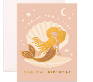Magical Mermaid Greeting Card - Fox & Fallow