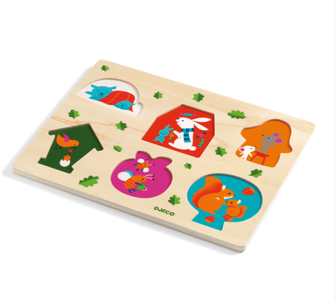 Woodland Friends Toddler Puzzle ( Coucou-house ) - Djeco