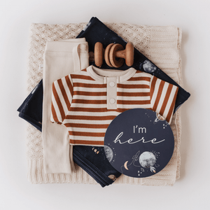 Milky Way & Soft Moss Milestone Cards - Snuggle Hunny Kids