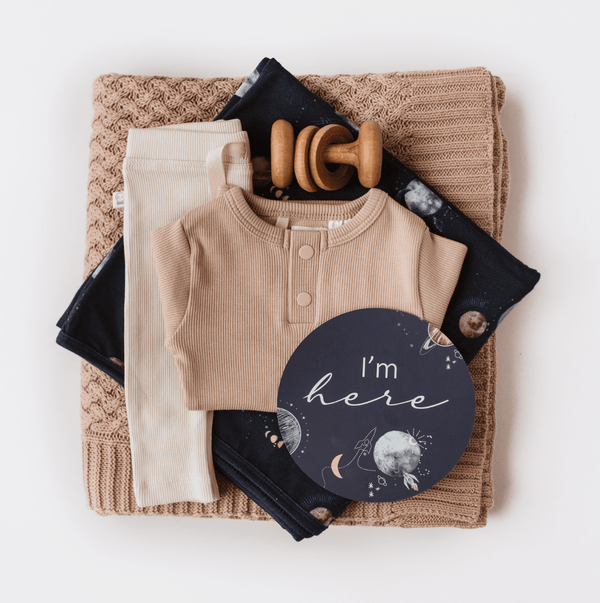 Milky Way & Soft Moss Milestone Cards - Snuggle Hunny Kids