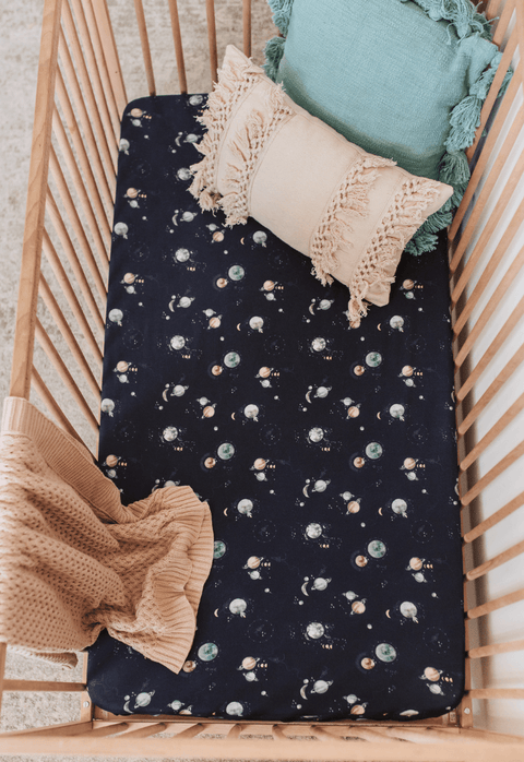 Milky Way Fitted Cot Sheet - Snuggle Hunny Kids