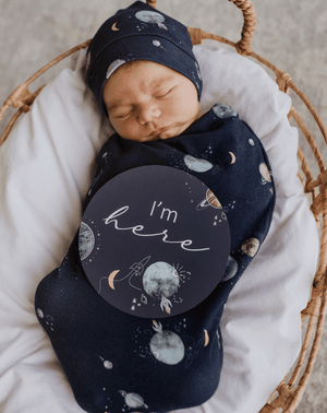 Milky Way & Soft Moss Milestone Cards - Snuggle Hunny Kids