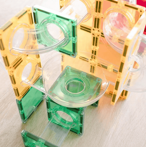 Rainbow Ball Run Expansion Pack 66 pc - Connetix Tiles