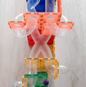 Rainbow Ball Run Expansion Pack 66 pc - Connetix Tiles