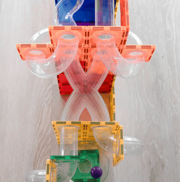 Rainbow Ball Run Expansion Pack 66 pc - Connetix Tiles