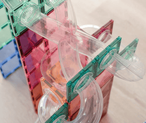 Pastel Ball Run Expansion Pack 80 pc - Connetix Tiles