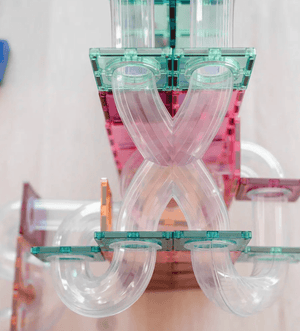 Pastel Ball Run Expansion Pack 80 pc - Connetix Tiles