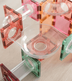 Pastel Ball Run Expansion Pack 80 pc - Connetix Tiles